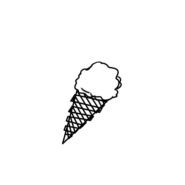好吃的冰淇淋儿童简笔画步骤图