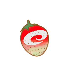 超简单的大草莓简笔画原创教程步骤