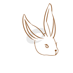 又简单又好看的大白兔简笔画