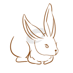 又简单又好看的大白兔简笔画