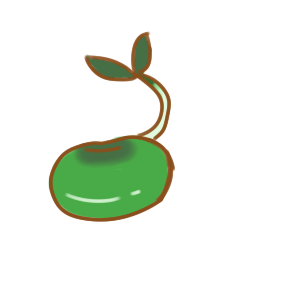 发芽的绿豆简笔画要怎么画