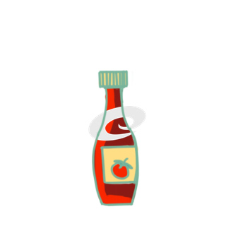 超简单的番茄酱简笔画原创教程步骤
