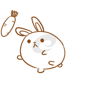 圆滚滚的兔子简笔画怎么画