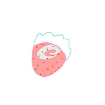 粉红色的草莓简笔画教程