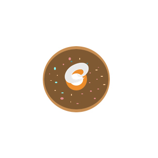 超简单的甜甜圈简笔画原创教程步骤