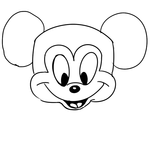 米老鼠米奇怎么画