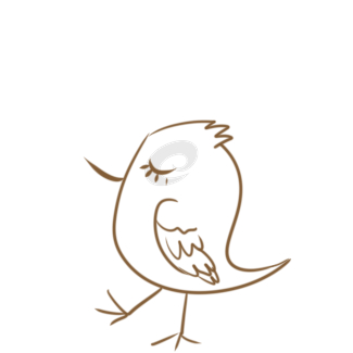可爱的小鸟简笔画怎么画