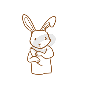 漂亮的兔宝宝简笔画要怎么画