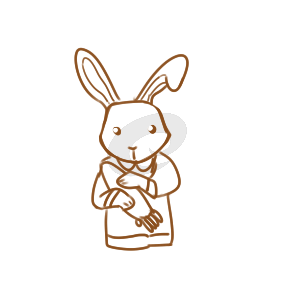 漂亮的兔宝宝简笔画要怎么画