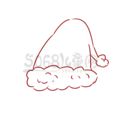 超简单的圣诞帽简笔画怎么画