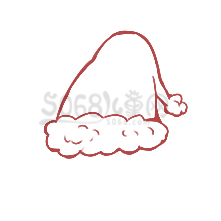 超简单的圣诞帽简笔画怎么画