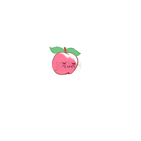 香甜的水蜜桃怎么画
