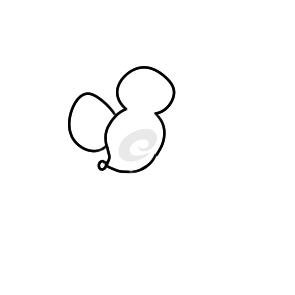 可爱的老鼠拜年简笔画怎么画