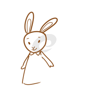 漂亮的兔子儿童简笔画要怎么画