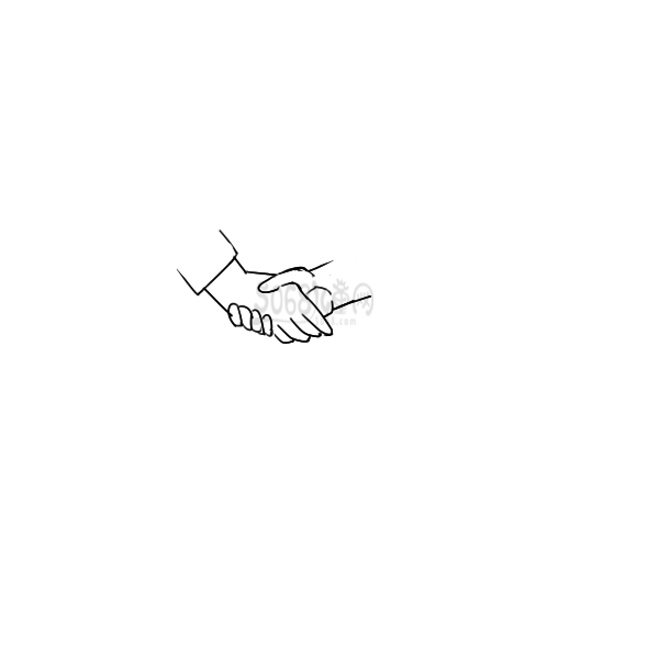 人和人之间握手要怎么画