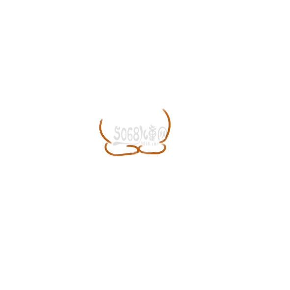 超萌的暹罗猫简笔画手绘图