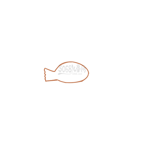 漂亮的小丑鱼简笔画要怎么画