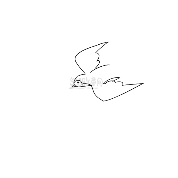漂亮的燕子简笔画怎么画