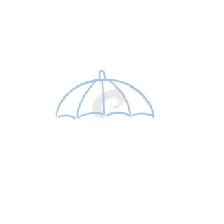 漂亮的雨伞简笔画怎么画