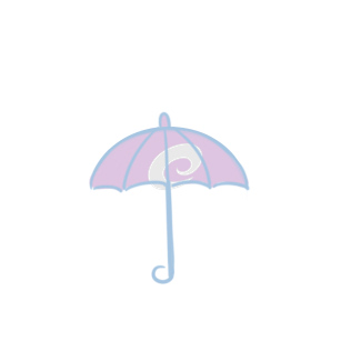 漂亮的雨伞简笔画怎么画