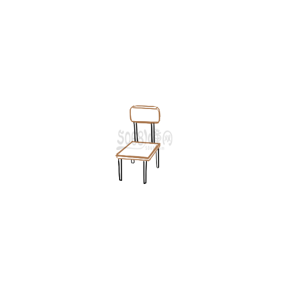一把椅子简笔画怎么画
