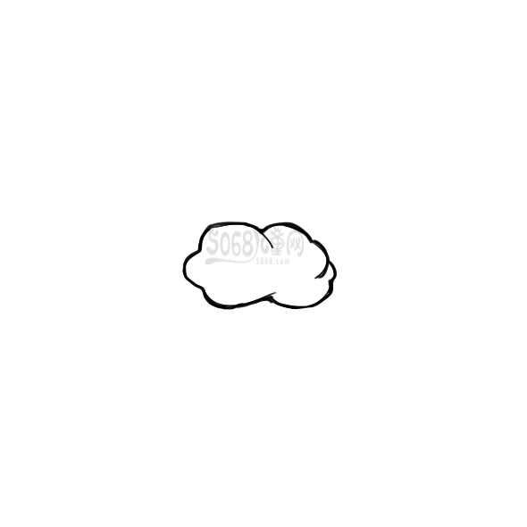 正在下雨的云简笔画怎么画
