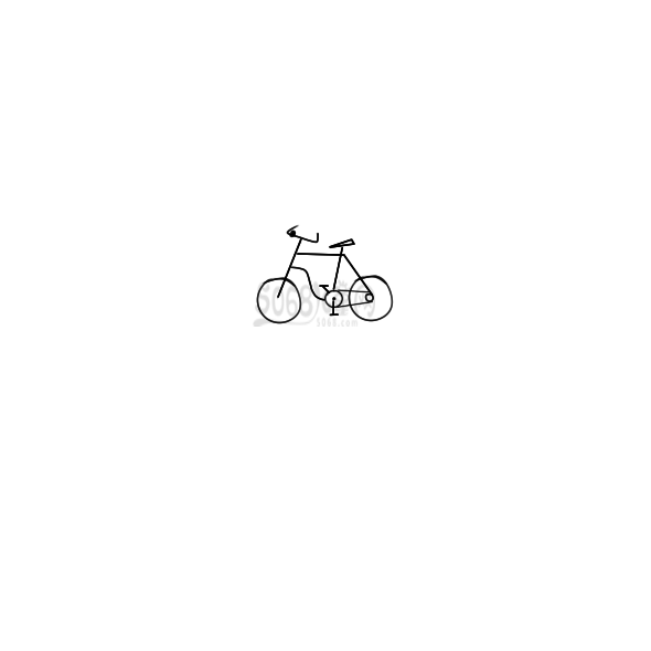 好看的自行车简笔画怎么画