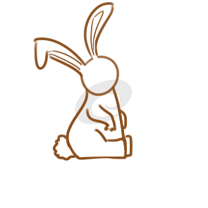 可爱的毛绒兔简笔画怎么画